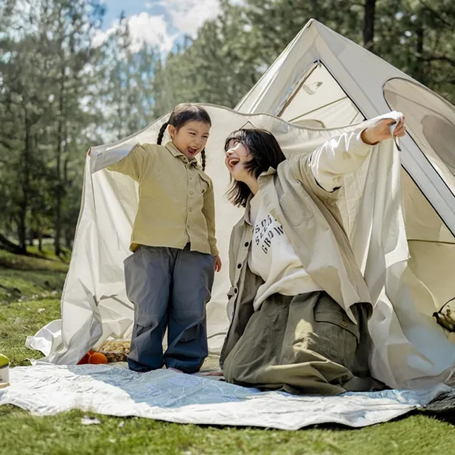Намет тримісний Naturehike Kabi Quick-Set CNK2650WS020, коричневий — Photo 2