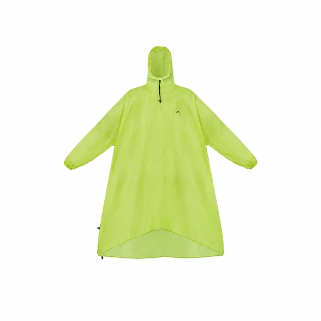 Дождевик-пончо легкий с рукавами Naturehike CNK2620FS011, L, зеленый