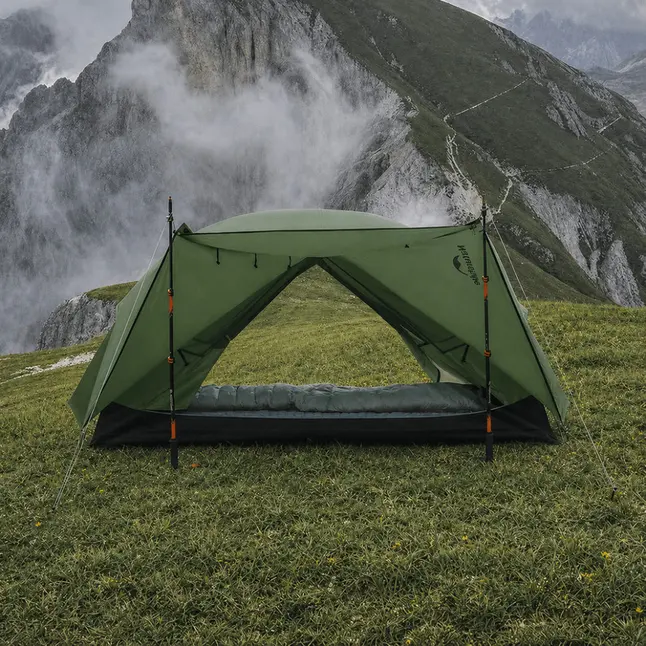 Намет надлегкий тримісний Naturehike Mongar CNK2650WS014, 210T, зелений — Photo 3