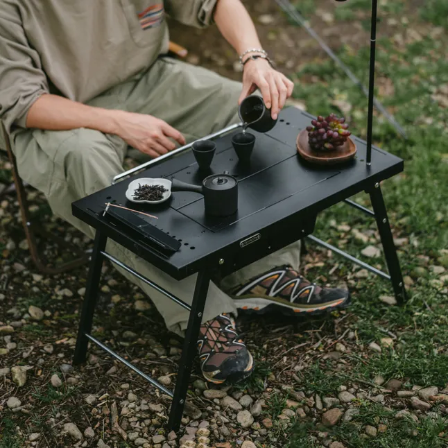 Стіл для барбекю сталевий Naturehike CNK2350CF018, чорний — Photo 7