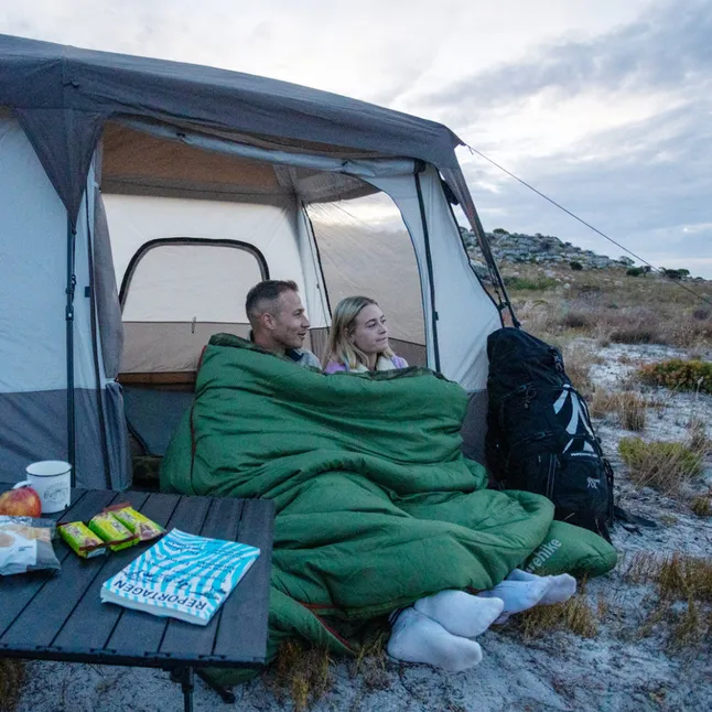 Спальный мешок двухместный с подушками Naturehike CNK2350WS019, зеленый — Photo 4