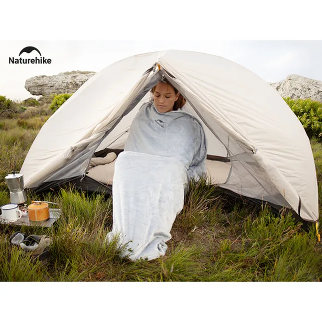 Спальный мешок - подушка Naturehike CNK2300SD022, светло-серый — Photo 6