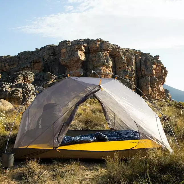 Намет Naturehike Mongar NH17T007-m, 20D, надлегка двомісна з футпринтом, сірий — Photo 2