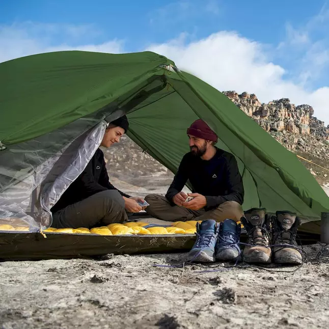 Намет надлегкий двомісний з футпринтом Naturehike Mongar NH17T007-M, 210T, темно-зелений — Photo 2