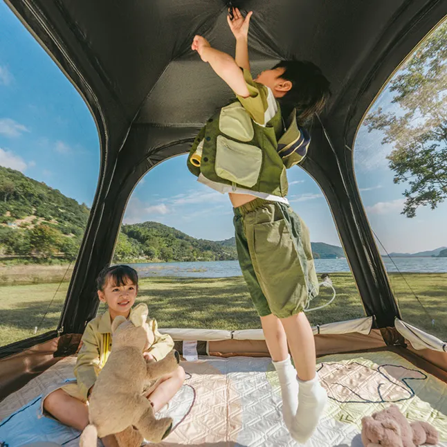 Намет тримісний автоматичний із тентом Naturehike Ango CNK2550WS010, S, коричневий — Photo 7