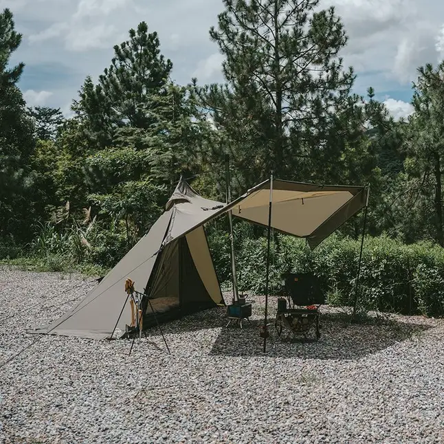Намет із гострою верхівкою Naturehike CNK2300ZP025, коричневий — Photo 2