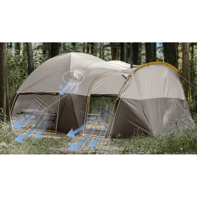 Намет шестимісний Naturehike, KOTA 6, CNK2450WS031, 75D, світло-коричневий — Photo 3