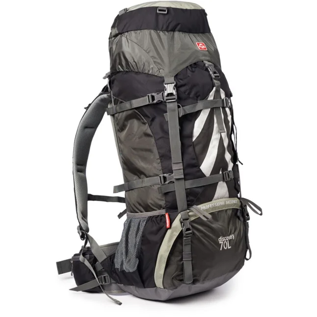 Рюкзак туристичний Naturehike NH70B070-B, 70 л + 5 л, чорно-сірий — Photo 1