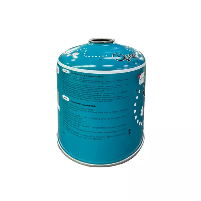 Газовий балон різьбовий бутановий Quest, 450гр (ganzo) — Photo 2