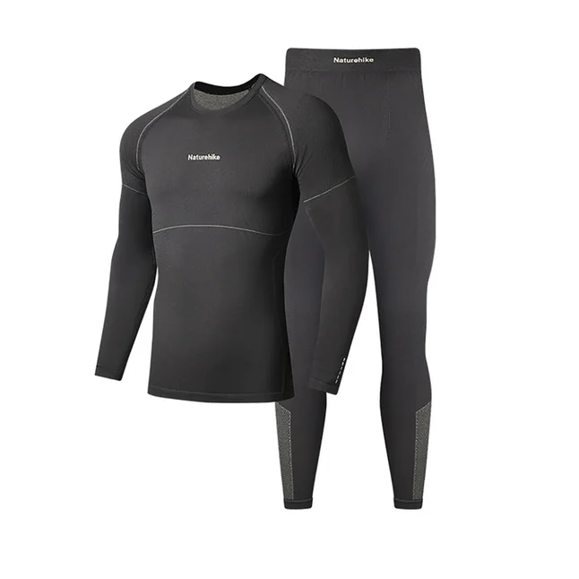 Комплект термобілизни чоловічої Naturehike CYY2342GC010, демісезон, розмір XXL, графіт — Photo 6