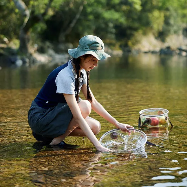 Складаний контейнер для води з ПВХ Naturehike NH20SJ040, 20л, прозорий — Photo 5