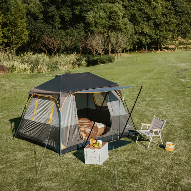 Намет чотиримісний Naturehike Cape Series 5.2 CNK2450WS037, сіро-коричневий — Photo 6
