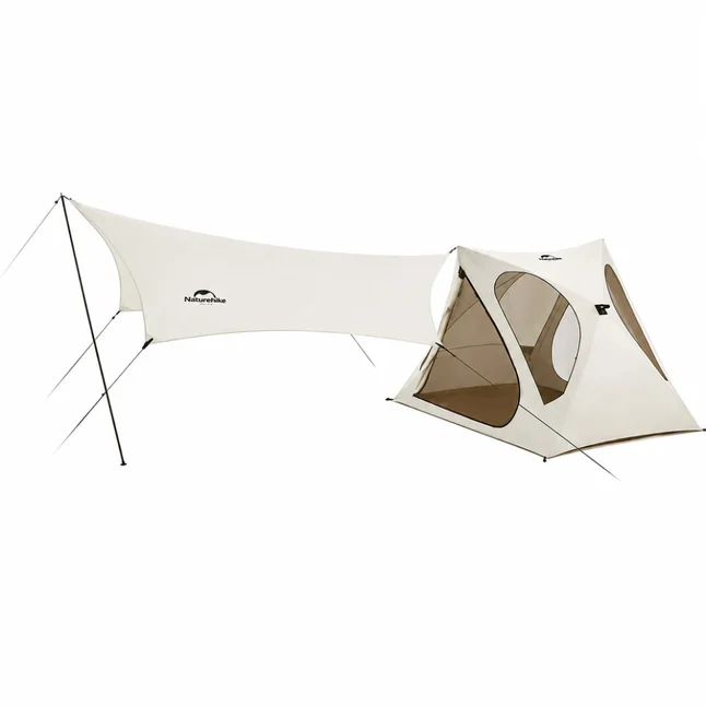 Намет тримісний з тентом Naturehike Kabi Quick-Set CNK2650WS020, коричневий