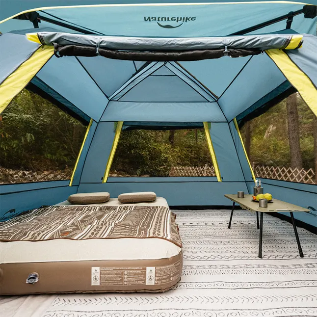 Намет чотиримісний швидкорозкладний Naturehike Cape Lite CNK2650WS022, блакитний — Photo 9
