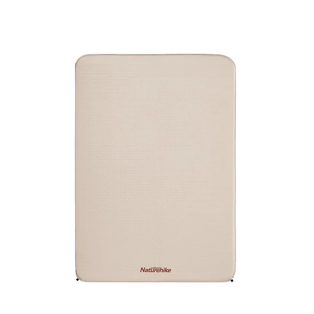 Матрац туристичний самонадувний двомісний Naturehike NH20DZ002, 196x130x6 см, бежевий