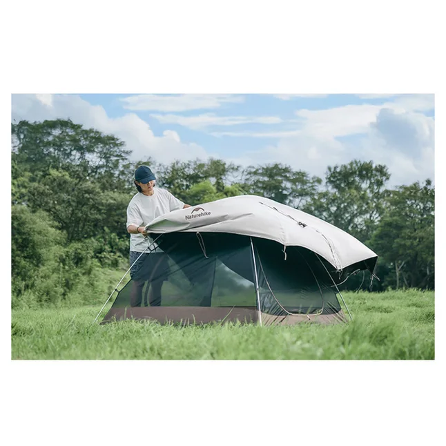 Намет тримісний Naturehike Greek Style CNK2300ZP024 світло-кавовий — Photo 11