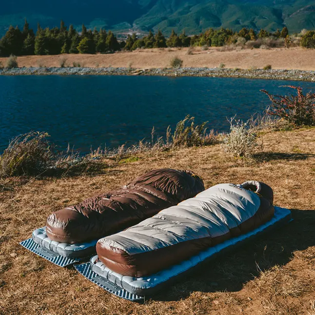 Спальник з натуральним пухом Naturehike Snowbird CNK2550WS014 SP550, p-р L, коричневий 992 г — Photo 6