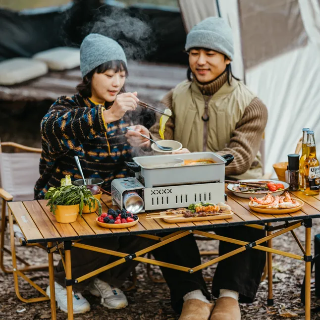 Пальник туристичний мультфункціональний Naturehike Baizhou CNK2450CF033, світло-пісочний — Photo 6