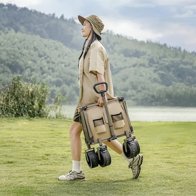 Візок туристичний складаний Naturehike Light CNK2350JJ012, 100+50 л, коричневий — Photo 5