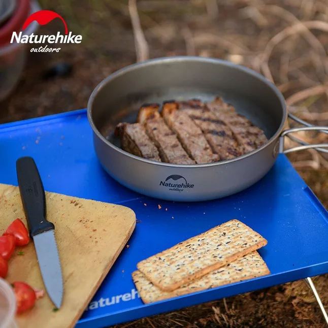 Сковорідка титанова з розкладною ручкою Naturehike NH18T010-A, 17 см — Photo 4