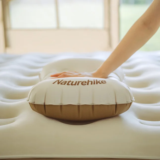 Подушка надувна ультралегка Naturehike NH17T013-Z, 42х32 см, бежева — Photo 6