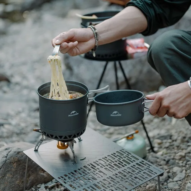 Набір посуду для кемпінгу 2 од. Naturehike CNK2300CJ0002, 1,8 л, алюміній — Photo 3