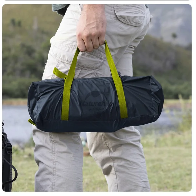 Намет надлегкий одномісний з футпринтом Naturehike Cycling 1 NH18A095-D, 210T, темний зелений — Photo 6