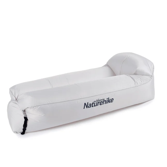 Матрац, ламзак надувний Naturehike NH20FCD06, 180х70х52 см, сірий, має чохол-рюкзак