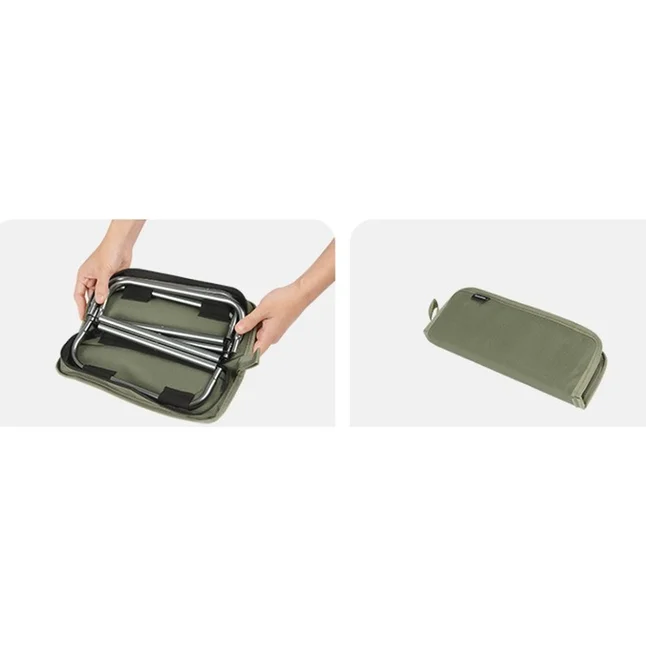 Стілець складаний Naturehike CNK2550JJ011, алюміній, оливковий — Photo 2