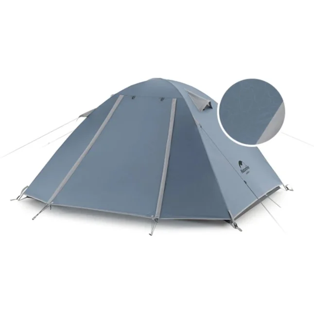 Намет тримісний Naturehike P-Series NH18Z033-P 210T/65D, темно-синій — Photo 1