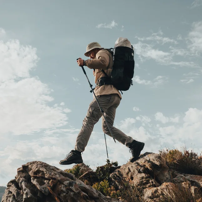Трекинговая палка алюминиевая Naturehike Qingxue Pro NH17D017-D, 61–135 см, серебристо-серая — Photo 3
