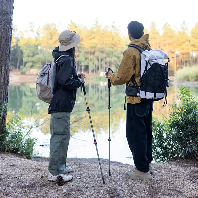 Комплект із трекінгових палиць алюмінієвих, 2 шт Naturehike NH17D001-Z, 61–135 см, зелений — Photo 6