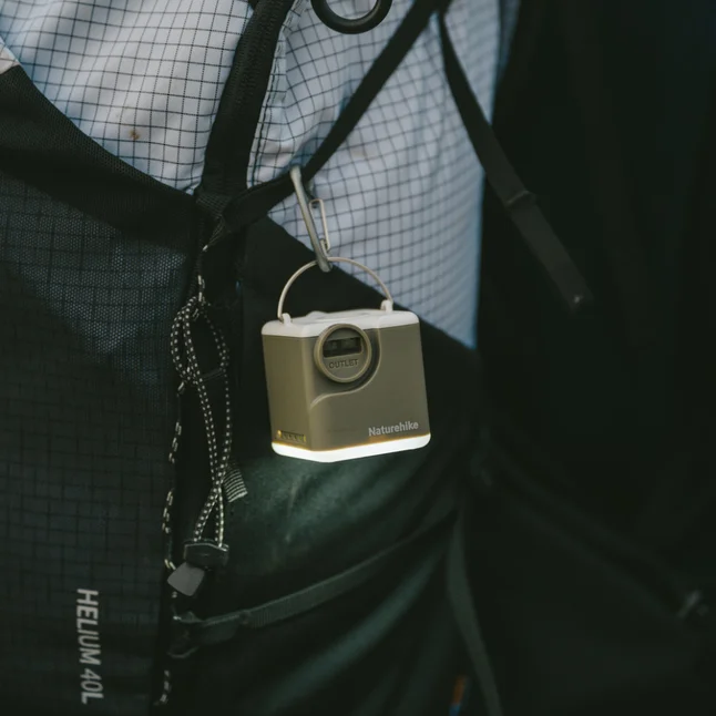 Багатофункціональний повітряний насос-ліхтар Naturehike CNK2550ZM012, зелений — Photo 11