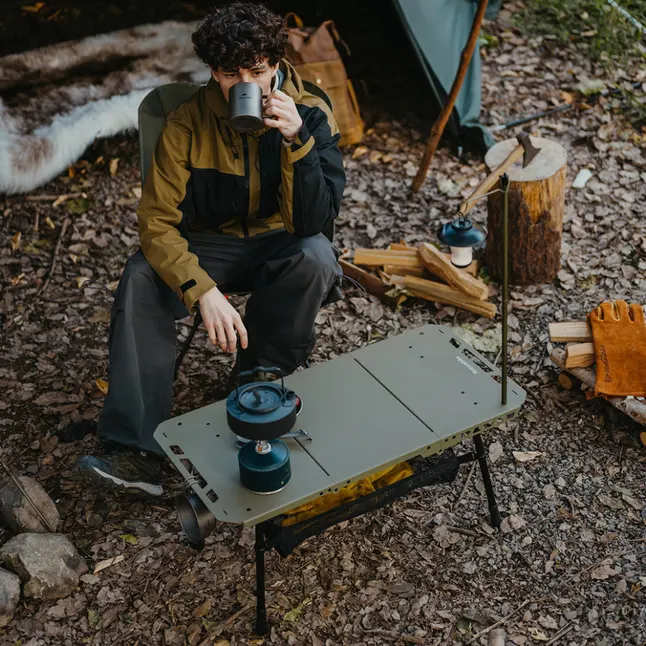 Складаний стіл Naturehike CNK2450JJ025, 80х40 см, алюміній, оливковий — Photo 7