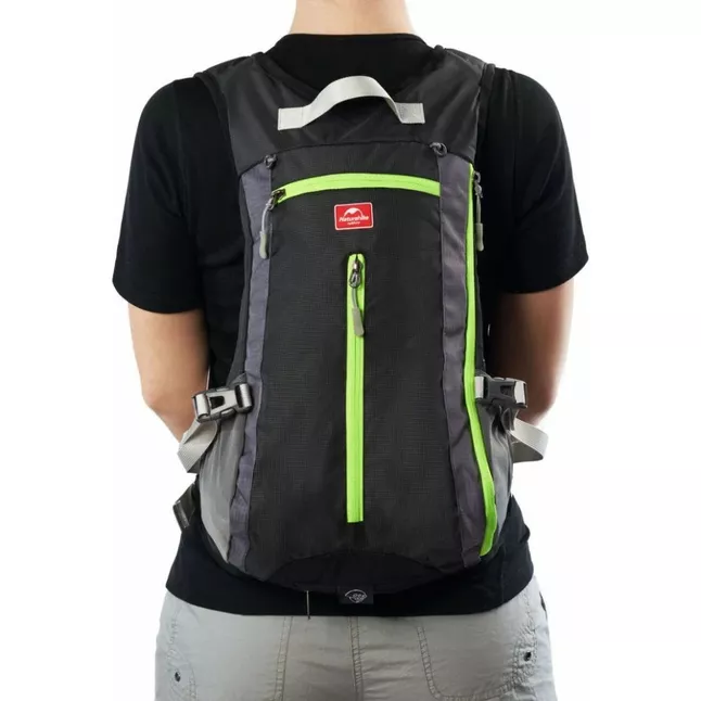 Велорюкзак з чохлом для шолома Naturehike 15 л sky blue NH15C001-B, блакитний — Photo 6