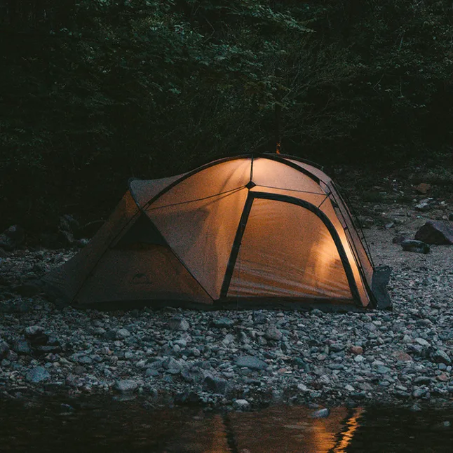 Намет двомісний з великим тамбуром та навісом Naturehike Shandi CNK2300ZP017, сірий — Photo 3