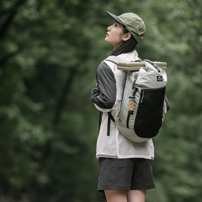 Рюкзак туристичний Naturehike NH20BB206, 20 л, графіт в клітинку — Photo 2