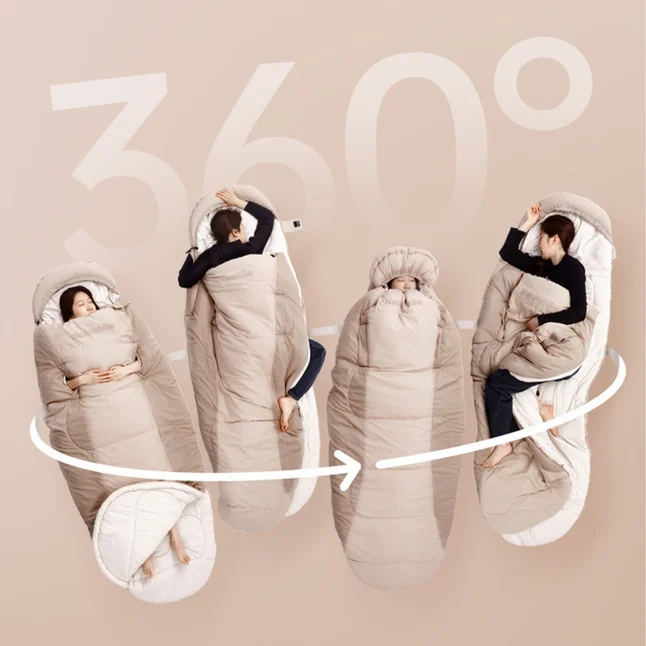 Спальний мішок овальний Naturehike PS200 CNK2350WS026, сірий — Photo 4