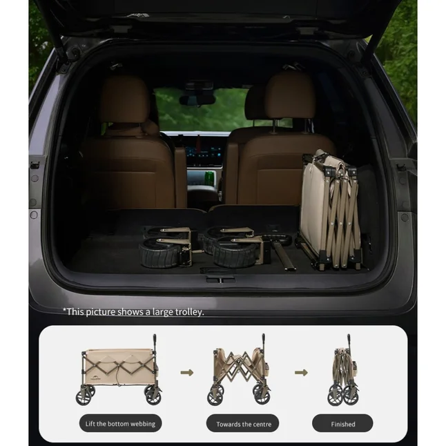 Складаний візочок Naturehike CNK2350JJ012, 70 л, чорний — Photo 8