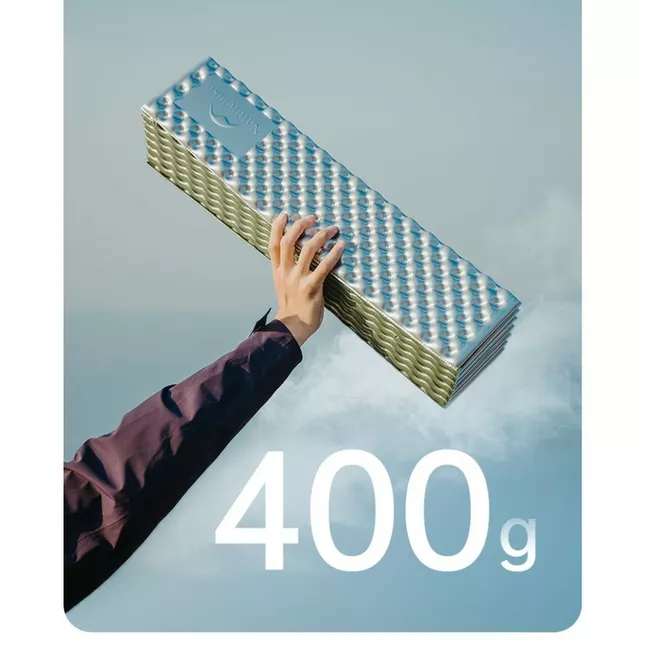 Килимок туристичний складаний одномісний IXPE Naturehike CNK2450WS044 з алюмінієвою плівкою, 195x60x1.8 см, синій — Photo 3