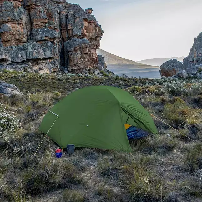 Намет надлегкий двомісний з футпринтом Naturehike Mongar NH17T007-M, 210T, темно-зелений — Photo 1