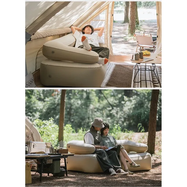 Диван, матрас надувний двомісний Naturehike NH22FCD07, надлегкий, 165x95x65 см, зі зйомною спинкою — Photo 10