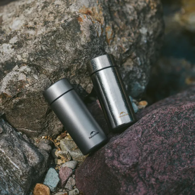 Термос Naturehike CNK2550CF017, титан, 0.2 л, светло-серый — Photo 1