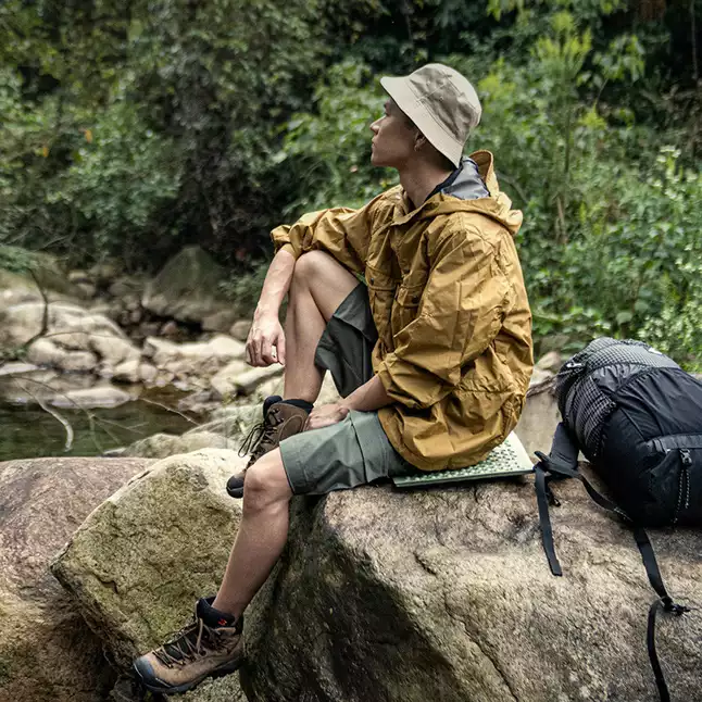 Сидушка туристична складана XPE Naturehike NH20PJ025, 15 мм, хакі з чохлом для походів та кемпінгу — Photo 4