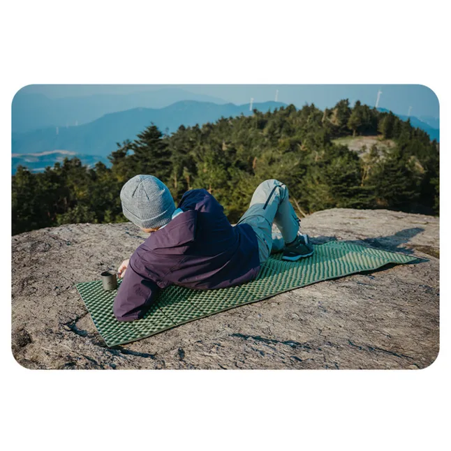 Килимок туристичний складаний одномісний IXPE Naturehike CNK2450WS044 з алюмінієвою плівкою, 195x60x1.8 см, синій — Photo 4