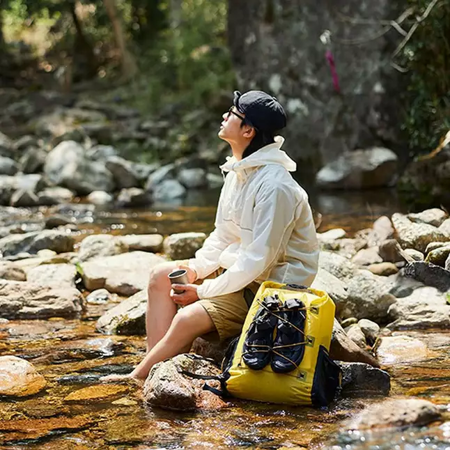 Рюкзак водонепроникний Naturehike CNH22BB003, 25 л, жовтий — Photo 4