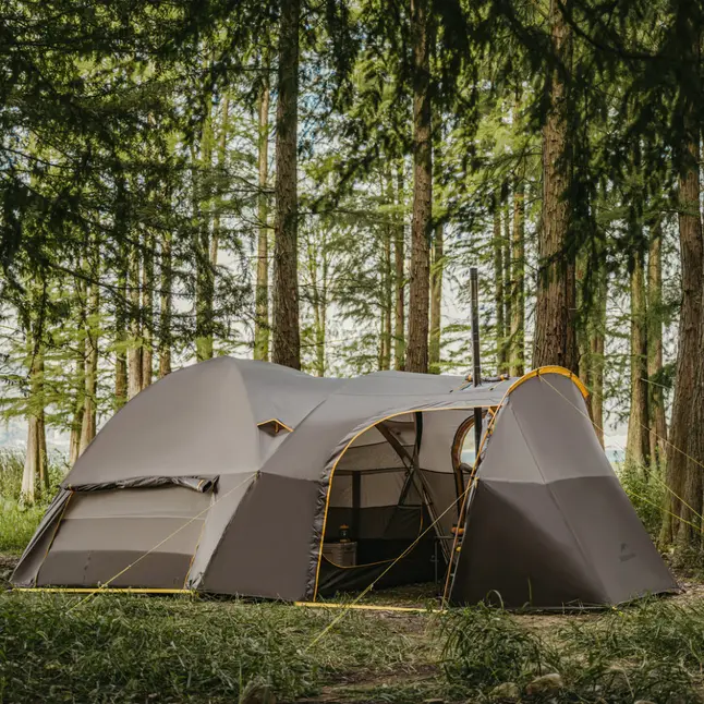 Намет шестимісний Naturehike, KOTA 6, CNK2450WS031, 75D, світло-коричневий — Photo 10