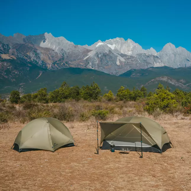 Намет двомісний ультралегкий Naturehike Mongar UL CNK2550WS016, коричневий — Photo 5