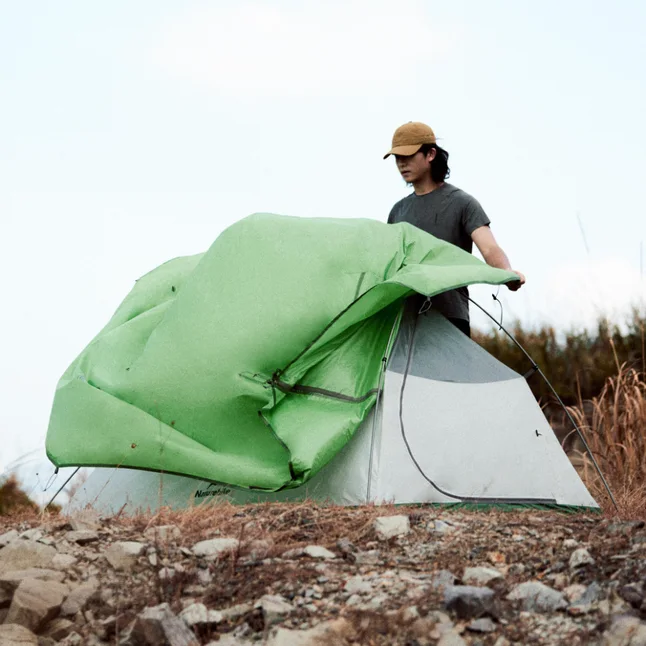 Намет надлегкий одномісний Naturehike Cloud Up Base 1 CNK2450WS032, зелений — Photo 13