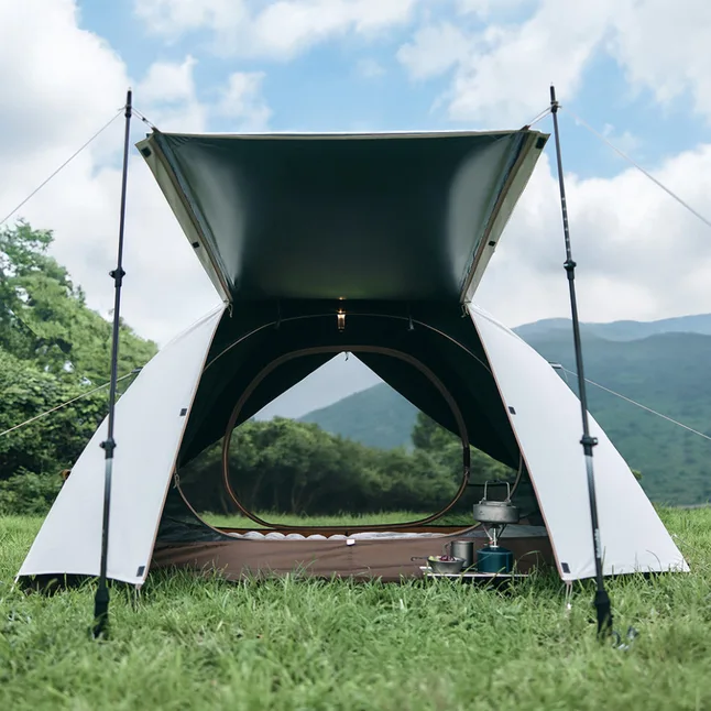 Намет тримісний Naturehike Greek Style CNK2300ZP024 світло-кавовий — Photo 8